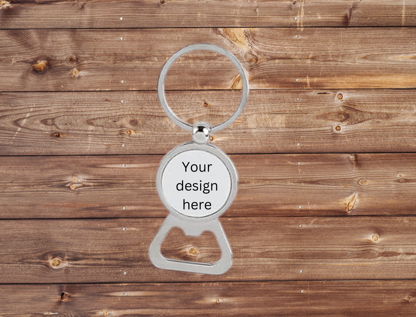 Custom Round Shape Metal Bottle Opener